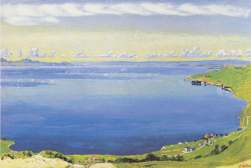 Ferdinand Hodler Genfersee von Chexbres aus Norge oil painting art